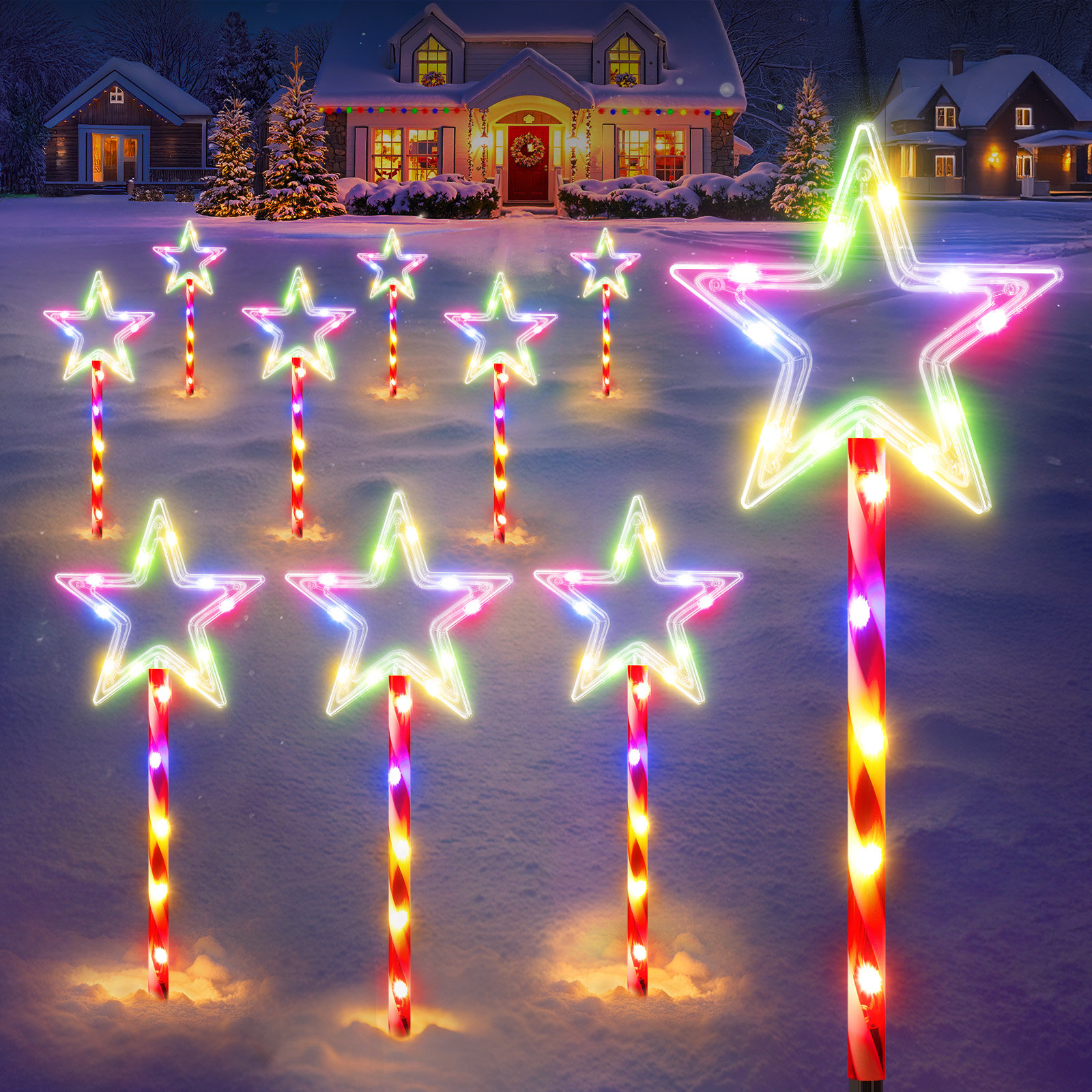 The Holiday Aisle® Christmas Decorations Outdoor, Twinkling Big